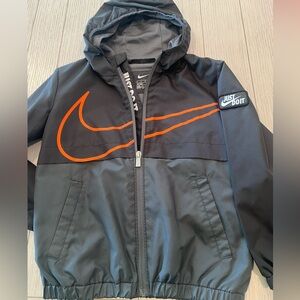 Nike Boy’s Grey and Orange Windbreaker